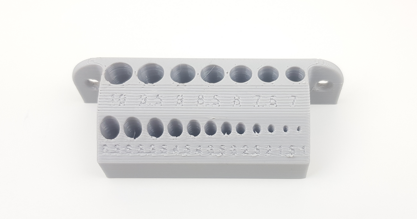 Drill Bit Organizer Wall Mount