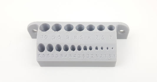 Drill Bit Organizer Wall Mount